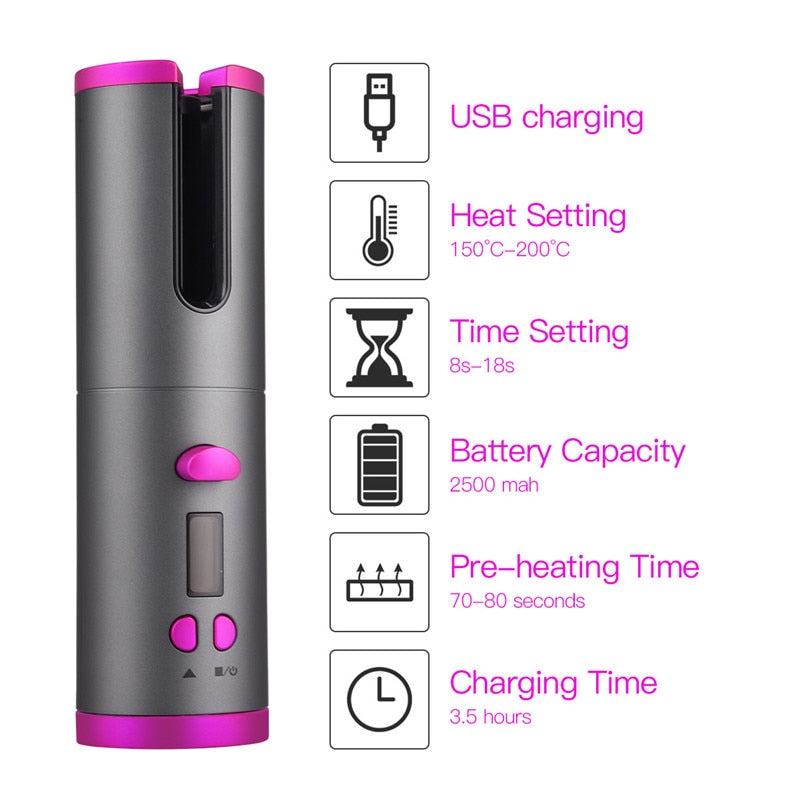 Wireless Hair Curler