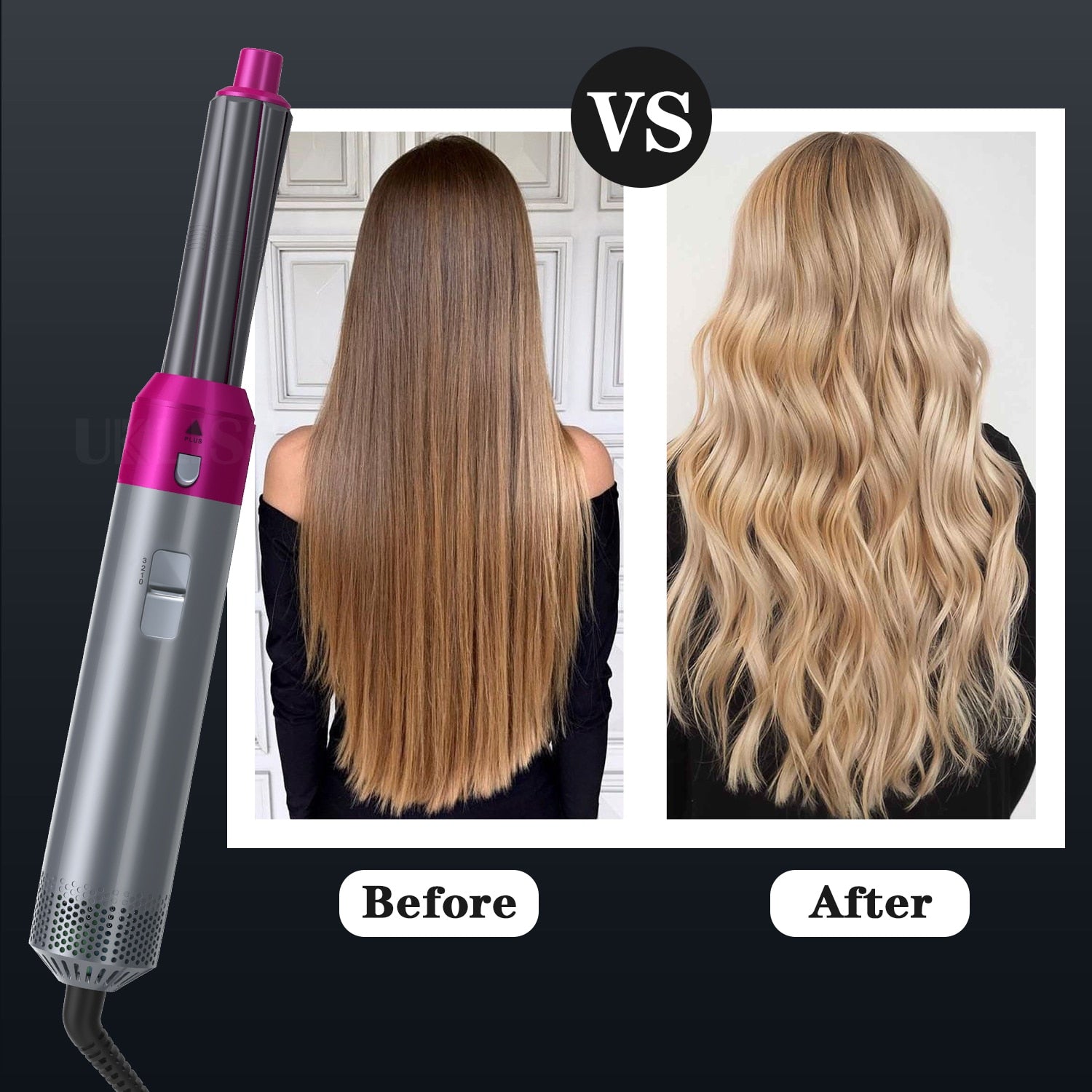 5 In 1 Hair Dryer Brush Professional Hair Curler