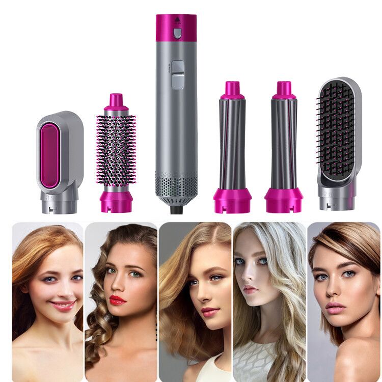 5 In 1 Hair Dryer Brush Professional Hair Curler